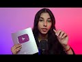 ASMR Wth Silver Play Button Tapping Mouth Sounds Hand Movements Asmr