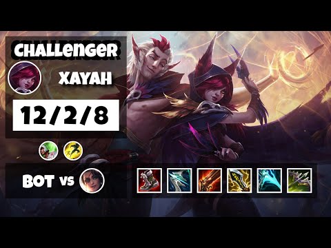 Xayah 11.11 Gameplay Challenger Replay Bot Lane - S11 (12/2/8) - EU