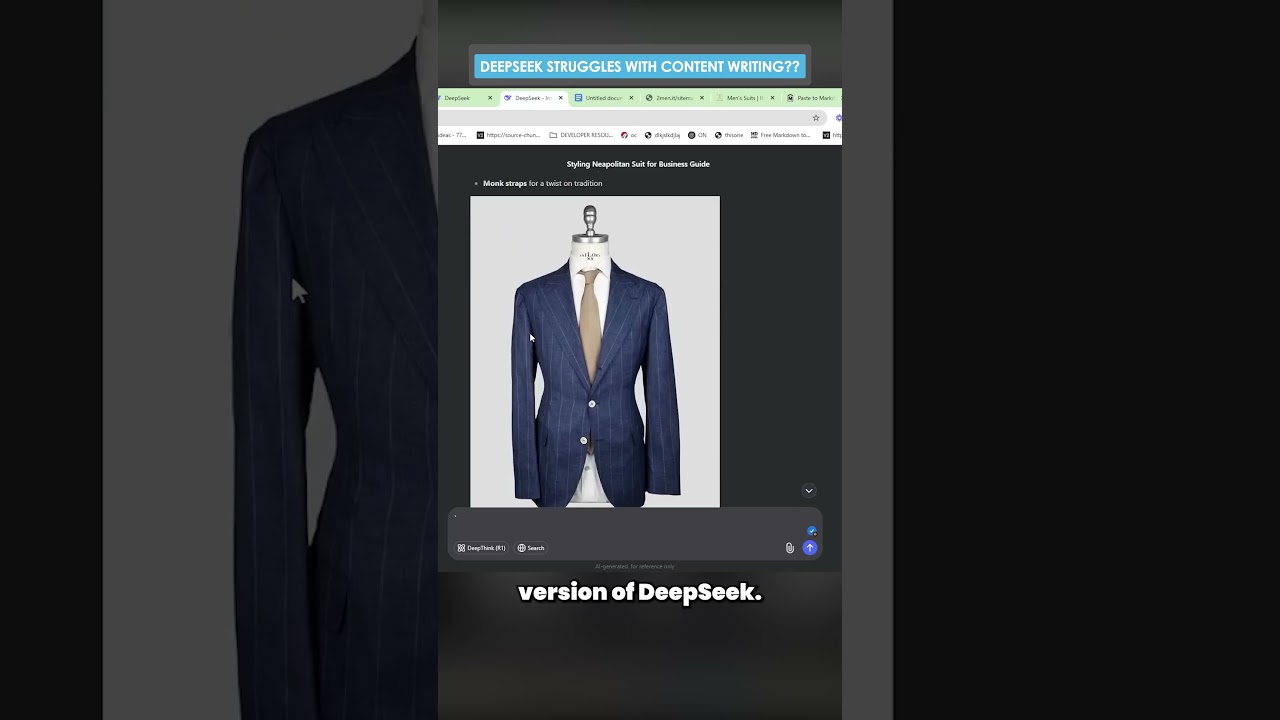 DeepSeek Struggles with Content Writing Tasks?? #deepseek #claudeai #contentwriting