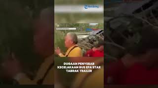 Download lagu Suspected Cause of EPA Star Bus Crash Into Trailer on Terpeka Toll Road, Driver Dies Allegedly Du... mp3