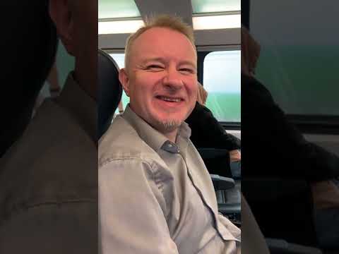 Man on a way to Novi Sad - testing a new high speed train #serbia