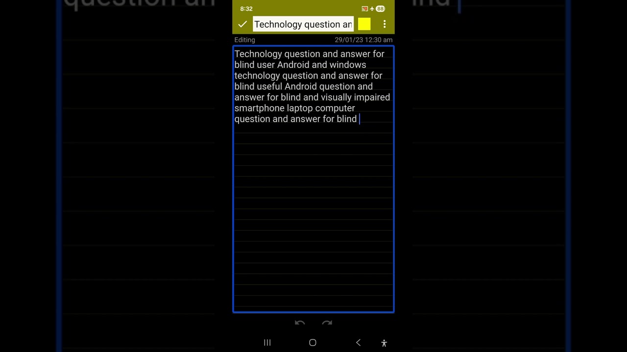 Q and A245 for blind touch screen laptop translate PDF instant reading Android 16 