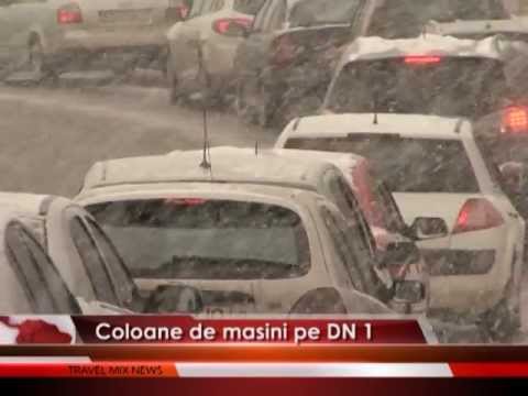 Coloane de maşini pe DN 1