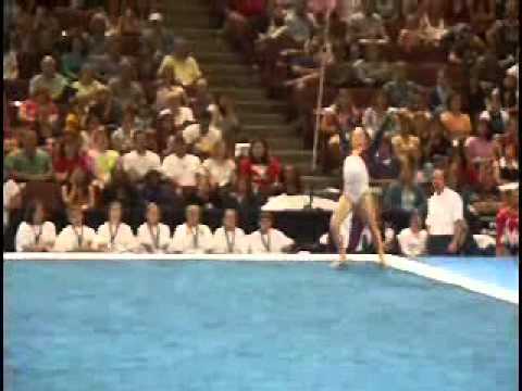 carly janiga 2004 us olympic trials day 1 floor exercise