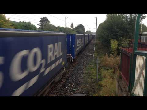(HD) DB Schenker 92002 passing Euxton on 4S43 14th October 2013