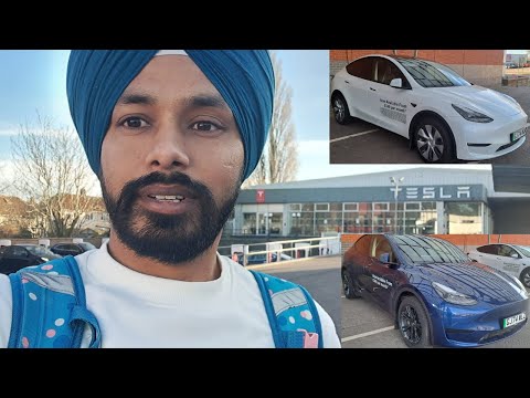 TESLA CAR SHOWROOM NORWICH ENGLAND UK APNA BUSINESS HARPREET SINGH