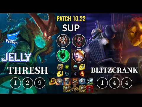 AF Jelly Thresh vs Blitzcrank Sup - KR Patch 10.22