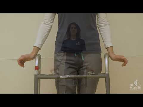 Ajustement de la marchette