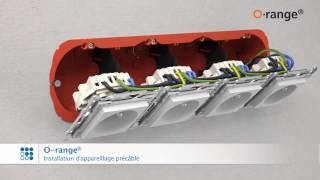O-range® boîtiers pour parois creuses. Exécution en simple - double - triple et quadruple.