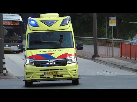 Verschillende Ambulances met spoed in Groningen