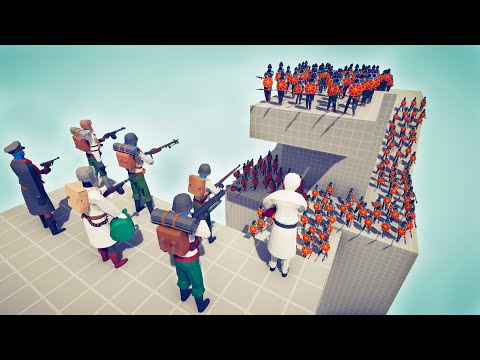 WINTER ARMY SOLDIERS vs 100x UNITS - Totally Accurate Battle Simulator TABS