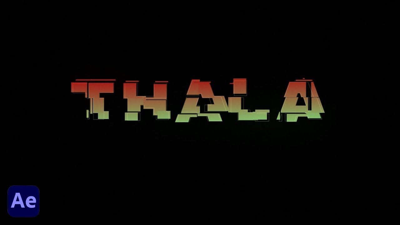 Hi-Tech Text Intro – After Effects Template