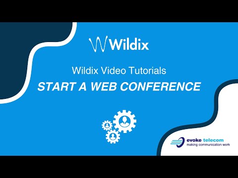 Wildix Collaboration Tutorials - Start a web conference