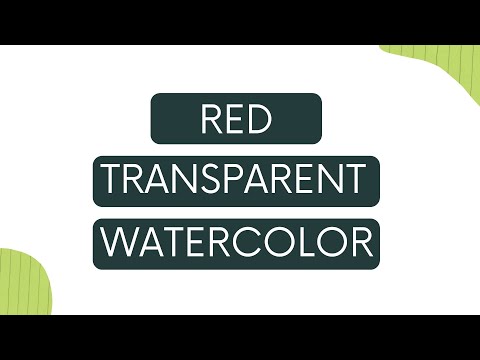 Transparent Red Watercolor