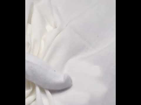White Muslin Pure Cotton 98 GSM Handwoven Fabric - Bleached Dyeable — video