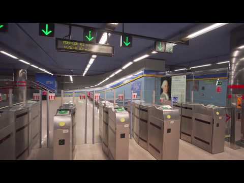 Espanha, Madri, viagem de metrô de Ventura Rodríguez até a Plaza de España
