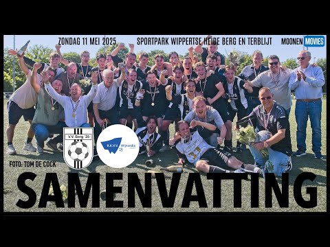 🏆 🔥 BERG'28 NA 39 JAAR WEER KAMPIOEN NA RUIME WINST OP WIJNANDIA!