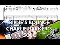 Learn Charlie Parker's 'Billie's Bounce' Solo – 1st Chorus with Sheet Music + TAB