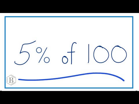 How to find 5% of 100 (Five Percent of One Hundred)