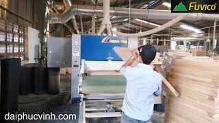 Fuvico . BỘ ĐÔI HOÀN HẢO MÁY CHÀ NHÁM THÙNG 1300mm vs BĂNG TẢI NẠP PHÔI CỰC HIỆU QUẢ