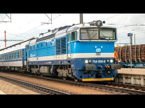 ČD 754.009 “Brejlovec” in Passenger Service | Veselí nad Lužnicí 🇨🇿
