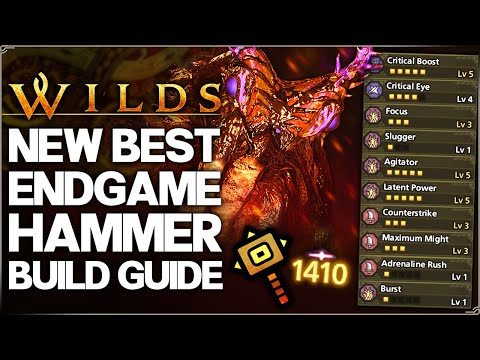 Monster Hunter Wilds - New Best OP Hammer Build - Highest Damage Possible - Arch Nu Udra Set Guide!
