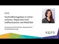 Interview: Fachkräfteengpässe in Unternehmen - Regionale Fachkräftesituation und Mobilität