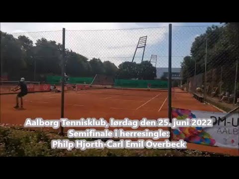Semifinale ved DM i tennis Philip Hjorth mod Carl Emil Overbeck