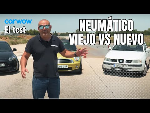 REACCIONANDO A NEUMÁTICOS VIEJOS vs NUEVOS: ASÍ FRENAN COCHES VIEJOS CON UNOS y OTROS
