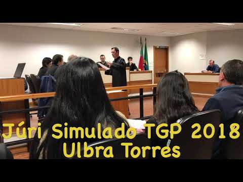 Júri Simulado Ulbra Torres RS 2018.