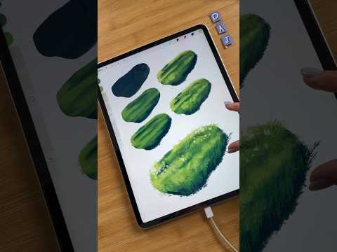 How to paint Grass in Procreate #procreate #procreatetutorial