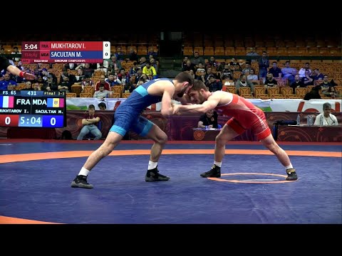 BRONZE FS - 65 kg: I. MUKHTAROV (FRA) v. M. SACULTAN (MDA)