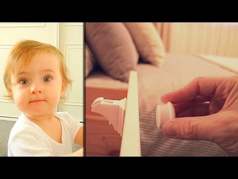 Magnetic Cabinet Locks for Baby Proofing [NO TOOLS...