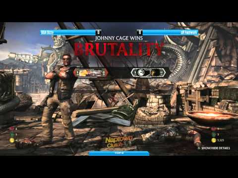 MKX Losers Semis @ Naptown Clutch V - cR Footwurk vs GGA Dizzy [720p/60fps]