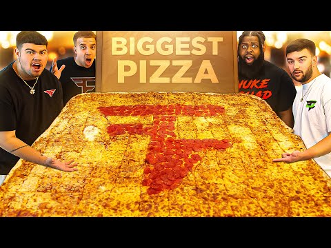 WORLDS BIGGEST PIZZA CHALLENGE! 🔥 Nuke Squad Vs Food