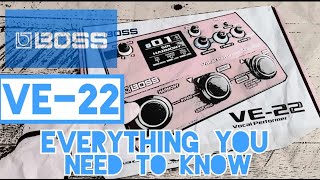 Video thumbnail for Boss VE-22 Vocal Effect pedal and loop station Tutorial by Elijah MC