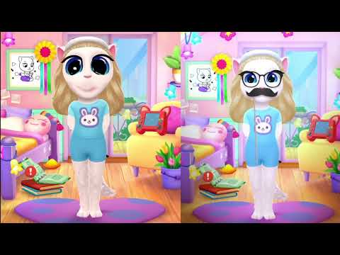 Imitate Angela in the Bedroom   My Talking Angela 2 In Real Life 4K