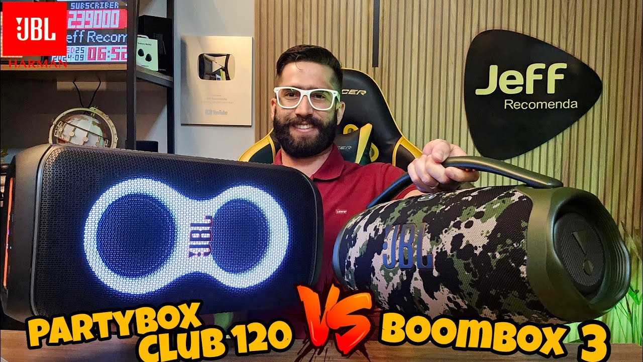 JBL PARTYBOX CLUB 120 Vs JBL BOOMBOX 3: Qual é a melhor caixa de som? Qual a melhor opção?