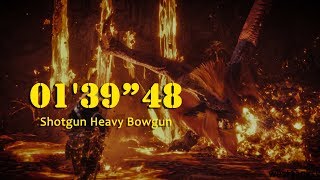 【MHW】鑑定武器でテオ・テスカトル 01'39"48 散弾ヘビィボウガン Teostra vs HBG 01'39"48