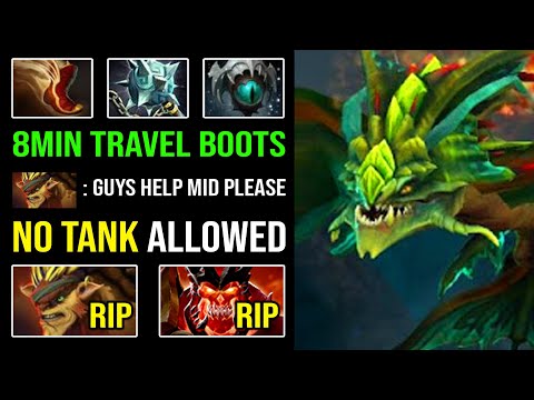 This is WHY Viper Mid is the Solution For Tanker Bristle & WK | 8Min Boots Travel Global Gank DotA 2