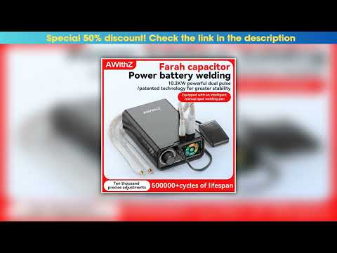 New Arrival AWithZ UKF10 Spot Welder Super Farad Capacitor Spot Welding Machine 18650 Lithium Batte