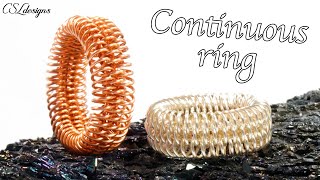 Unisex coiled wirework ring