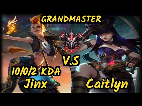 Rekkles (JINX) vs CAITLYN - 10/0/2 KDA BOTTOM ADC GAMEPLAY - EUW Ranked GRANDMASTER