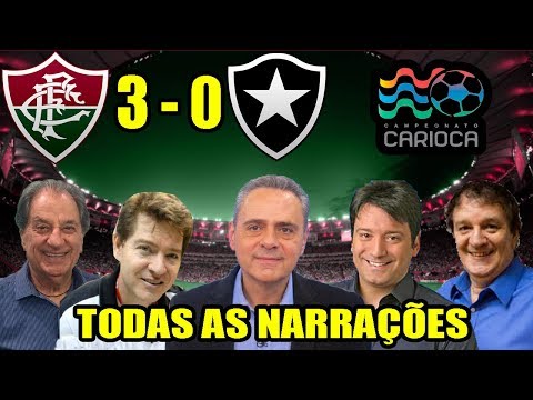 Todas as narrações - Fluminense 3x0 Botafogo / FLU Campeão da Taça Rio 2018