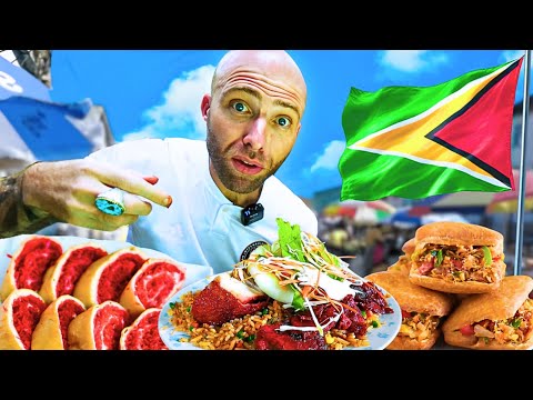 Eating Guyanese Street Food for the First Time in Guyana! 🇬🇾
