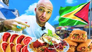 Trying Guyanese Street Food for the First Time!! Completely Unexpected!!