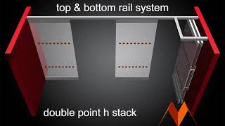 ModernGlide MG700 Top & Bottom Rail System - Double Point // Single Stacking