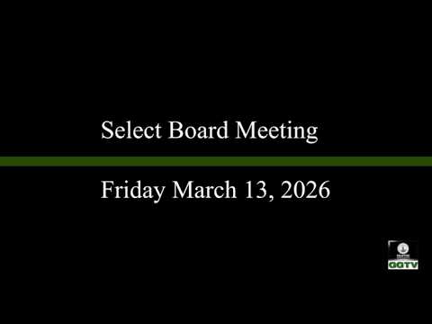 From the Select Board