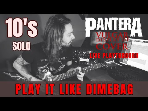 'PLAY IT LIKE DIMEBAG' #7 - PANTERA 10'S solo cover by Attila Voros (live demonstration)