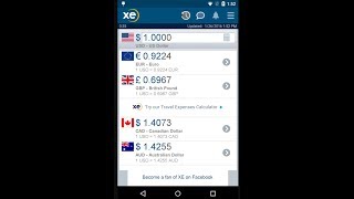 Check out live currency exchange rates at your fingertips
